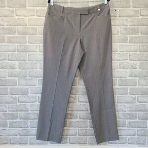 Calvin Klein Gray Modern Slim Fit Trousers Pants Women 10 Office Career NEW